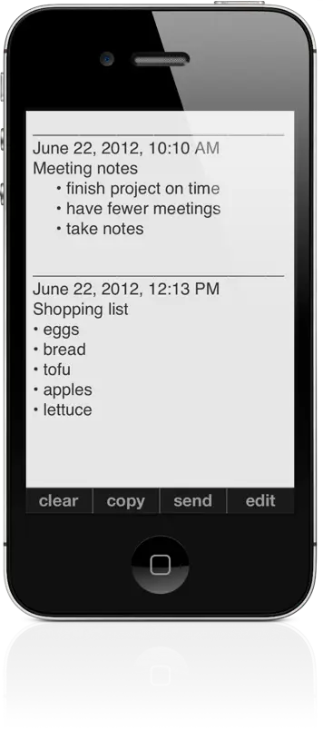 Eine Note Screenshot