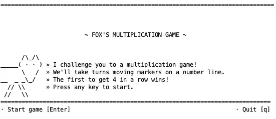 Multiplication Game Start Screen